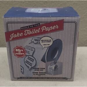Joke Toilet Paper Novelty Funny Gag Gift Bathroom Paper Roll Jokes A17
